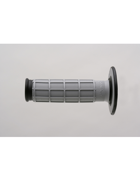Poignées moto RENTHAL Dual Compound Grip (la paire) Full Grip GRIS/NOIR