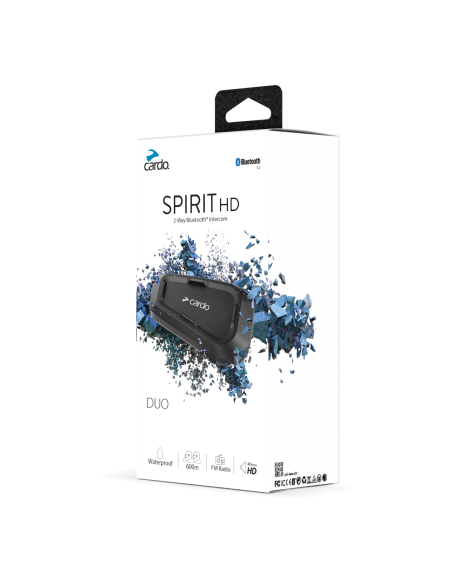 Intercom Bluetooth Cardo SPIRIT HD - Pack duo