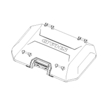 Couvercle de Top Case SHAD Terra TR55 Aluminium Black Edition