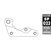 Patte de déport étrier de frein GALFER pour montage disque 270 mm - YAMAHA YZ depuis 2008