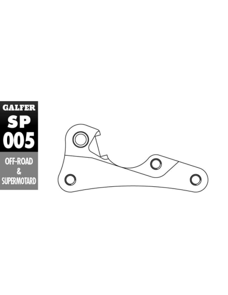 Patte de déport étrier de frein GALFER KAWASAKI - SUZUKI