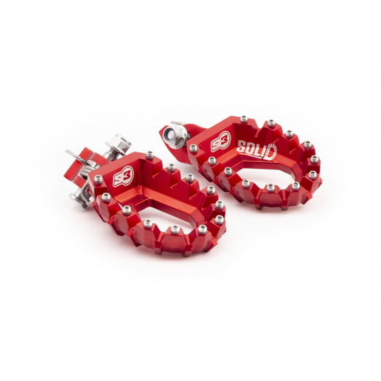 Repose pied S3 PARTS Solid Rouge HONDA AFRICA TWIN 2018 - 2024 CRF L 300 2020 - 2024