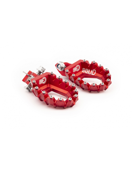 Repose pied S3 PARTS Solid Rouge HONDA AFRICA TWIN 2018 - 2024 CRF L 300 2020 - 2024