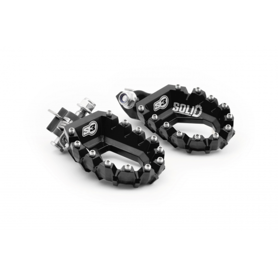 Repose pied S3 PARTS Solid Noir HONDA AFRICA TWIN 2018 - 2024 CRF L 300 2020 - 2024