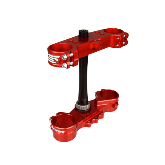 Té de fourche SCAR ACS Rouge Offset 22-24 mm HONDA 125/250 CR 1997-2007 250 CRF-R 2002-2007 450 CRF R 2002-2004