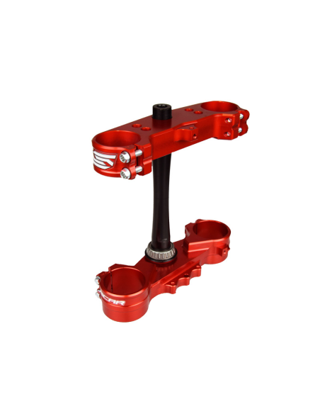 Té de fourche SCAR ACS Rouge Offset 22-24 mm HONDA 125/250 CR 1997-2007 250 CRF-R 2002-2007 450 CRF R 2002-2004