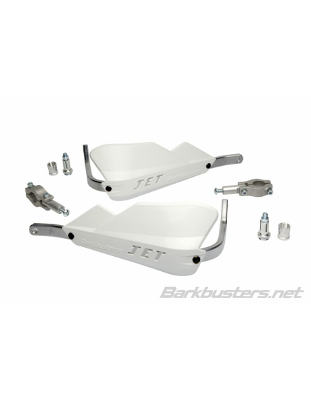Protège-mains BARKBUSTERS Jet montage 2 points droit Ø22mm - Blanc
