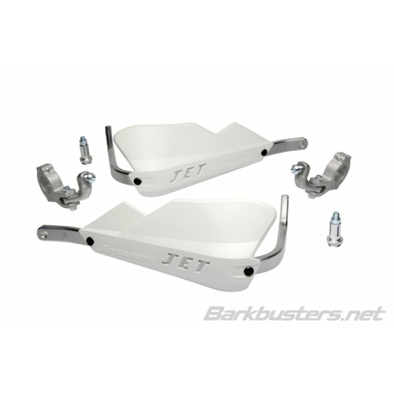 Protège-mains BARKBUSTERS Jet montage 2 points guidon Ø28,6mm - Blanc