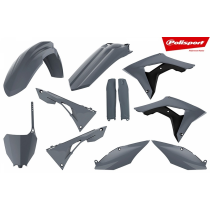 Kit plastiques - Gris - POLISPORT Honda 250 450 CRF-R 2017-2021