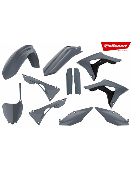 Kit plastiques - Gris - POLISPORT Honda 250 450 CRF-R 2017-2021