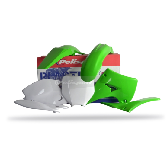 Kit plastiques - Origine - POLISPORT KAWASAKI 125/250 KX 2003-2008