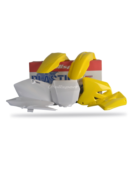 Kit plastiques - Origine - POLISPORT SUZUKI 125/250 RM 2001-2008