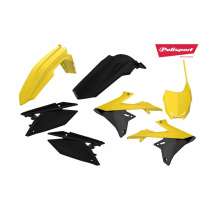 Kit plastiques - Jaune Noir - POLISPORT Suzuki 450 RM-Z 2018-2022