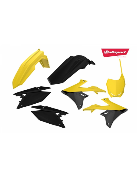 Kit plastiques - Jaune Noir - POLISPORT Suzuki 450 RM-Z 2018-2022