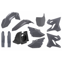 Kit plastiques - Gris - POLISPORT Restylé Yamaha 125 250 YZ 2002-2021