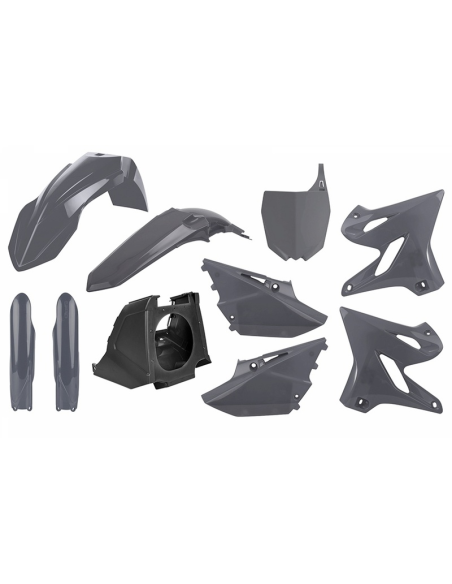 Kit plastiques - Gris - POLISPORT Restylé Yamaha 125 250 YZ 2002-2021