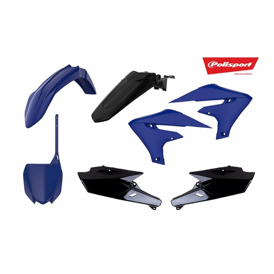 Kit plastiques - Noir Bleu - POLISPORT Yamaha 250 YZF 2019 / 450 YZF 2018-2019