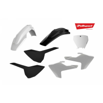 Kit plastiques - Blanc Noir - POLISPORT Husqvarna TC FC 2016-2018