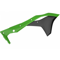 Ouïes de radiateurs - Noir Vert - POLISPORT Kawasaki 250 KXF 2017-2018