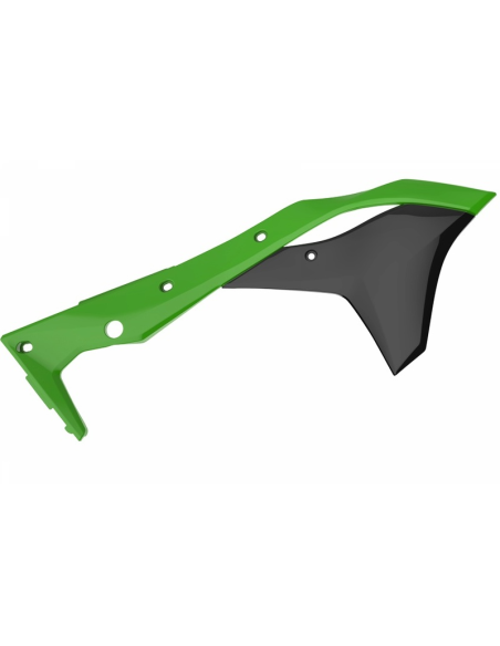 Ouïes de radiateurs - Noir Vert - POLISPORT Kawasaki 250 KXF 2017-2018