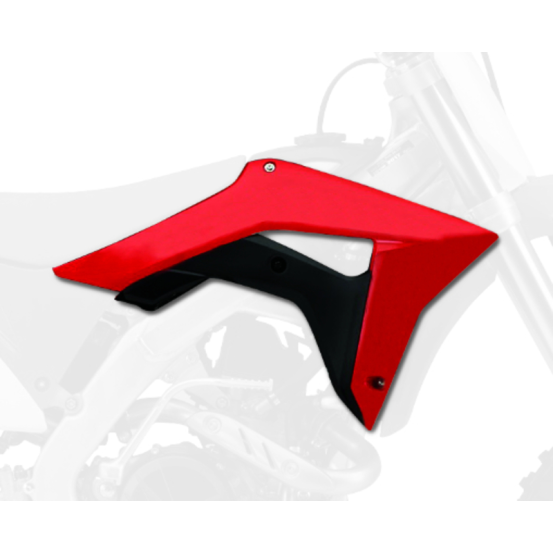 Ouïes de radiateurs - Noir Rouge - POLISPORT HONDA 250 CRF 2018 / 450 CRF-R 2017-2018