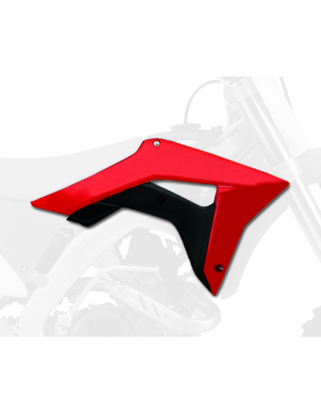 Ouïes de radiateurs - Noir Rouge - POLISPORT HONDA 250 CRF 2018 / 450 CRF-R 2017-2018