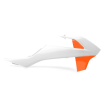 Ouïes de radiateur - Orange Blanc - POLISPORT KTM 65 SX 2016-2020