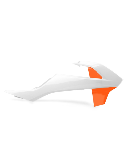 Ouïes de radiateur - Orange Blanc - POLISPORT KTM 65 SX 2016-2020