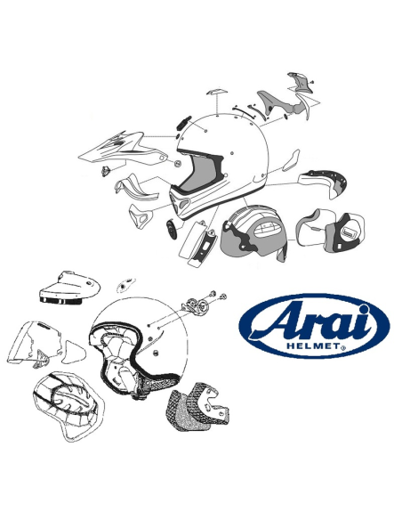 Ecran ARAI SAI Dual Pane Fumé Clair