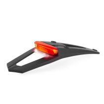 Extension de garde-boue arrière - Noir - POLISPORT RSP LED 3.0 avec feu + éclairage de plaque