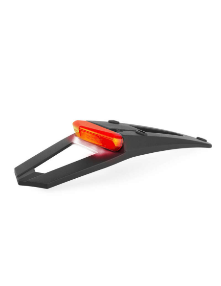 Extension de garde-boue arrière - Noir - POLISPORT RSP LED 3.0 avec feu + éclairage de plaque