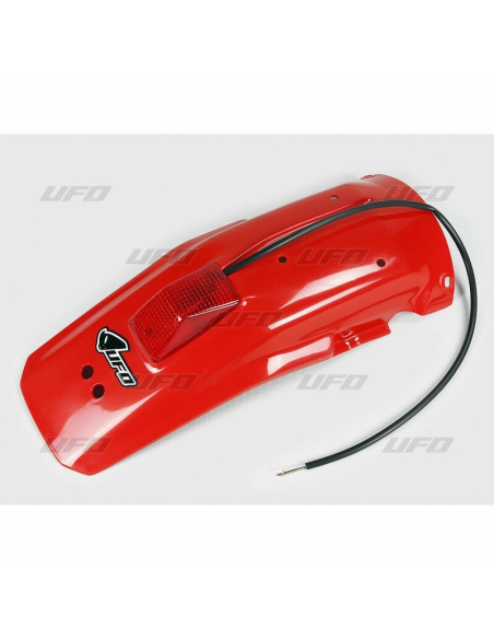 Garde boue arrière + Feu Intégré - Rouge - UFO Honda 600 XR R 1988-2002