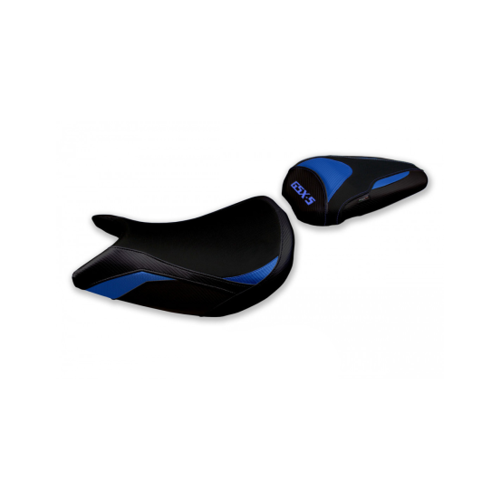 Housse de selle modèle Confort bleue TAPPEZZERIA - Avec logo brodé - SUZUKI GSX S 1000 2021-22