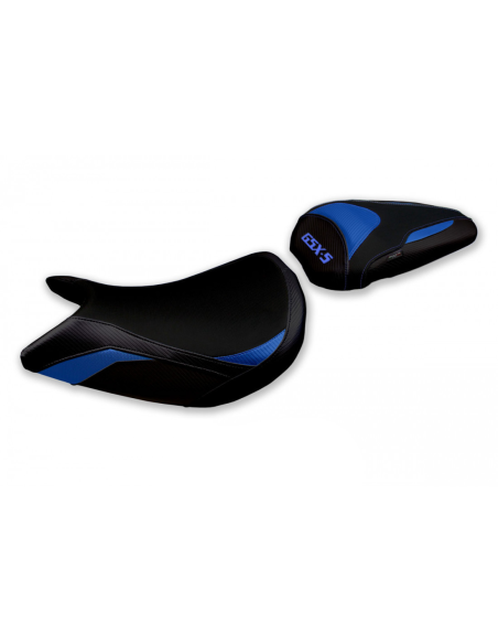 Housse de selle modèle Confort bleue TAPPEZZERIA - Avec logo brodé - SUZUKI GSX S 1000 2021-22