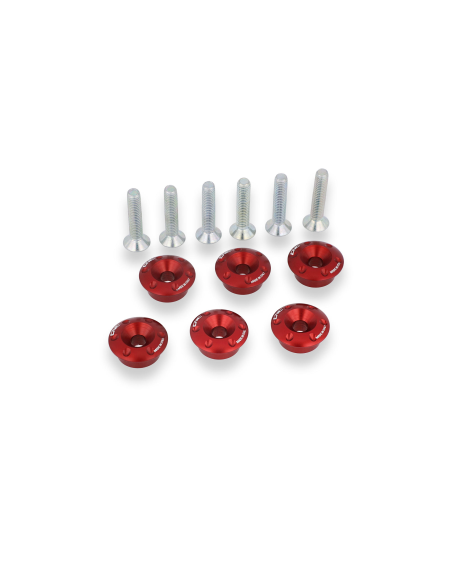 Kit de 6 coupelles de ressort d'embrayage à tête sphérique H6 + visserie CNC RACING - DUCATI