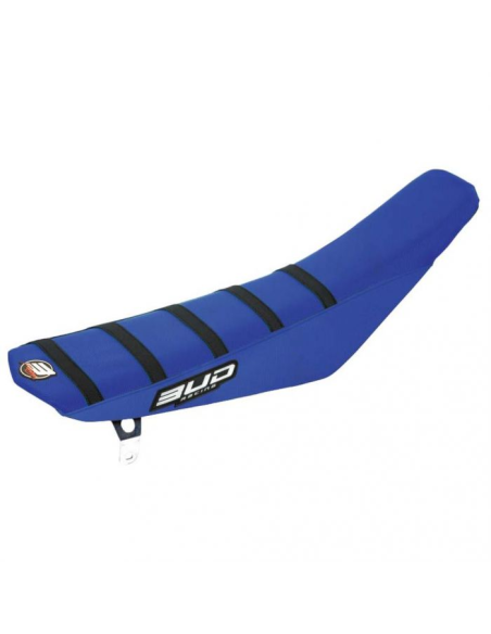 Housse de selle BUD Full Traction YAMAHA YZ-F 450 2023-2026 / YZ-F 250 2024-2026 Bleu Bandes Noires