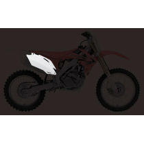 Plaques latérales - Blanc - UFO Honda 250 CRF R 2011-2013 / 450 CRF R 2011-2012