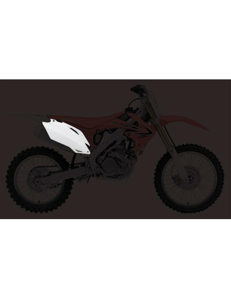 Plaques latérales - Blanc - UFO Honda 250 CRF R 2011-2013 / 450 CRF R 2011-2012