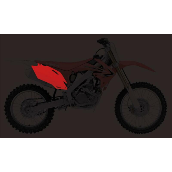 Plaques latérales - Rouge - UFO Honda 250 CRF R 2011-2013 / 450 CRF R 2011-2012