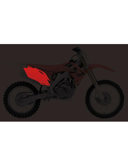 Plaques latérales - Rouge - UFO Honda 250 CRF R 2011-2013 / 450 CRF R 2011-2012