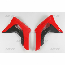 Ouies de Radiateur - Noir Rouge - UFO Honda 450 CRF R 2017