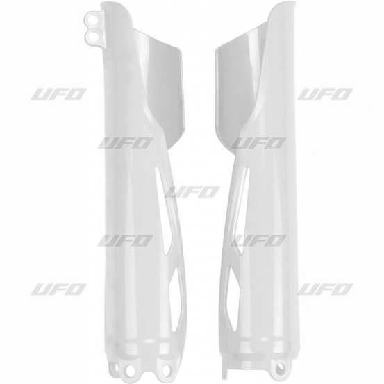 Protections de fourches UFO Honda 250 / 450 CRF-R / RX 2018-2026 Blanc