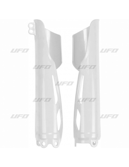 Protections de fourches UFO Honda 250 / 450 CRF-R / RX 2018-2026 Blanc