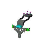 Support Plaque Moto Kawasaki Z 1000 2010-2013 Z 1000 SX 2010-2017
