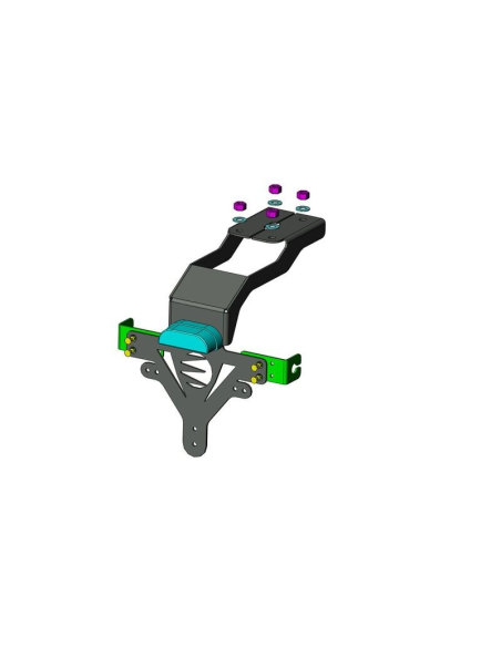 Support Plaque Moto Kawasaki Z 1000 2010-2013 Z 1000 SX 2010-2017