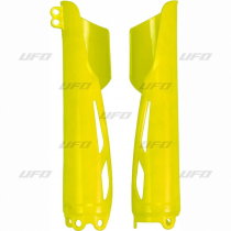 Protections de fourche - Jaune Fluo - UFO Honda 250 / 450 CRF-R / RX 2018-2026