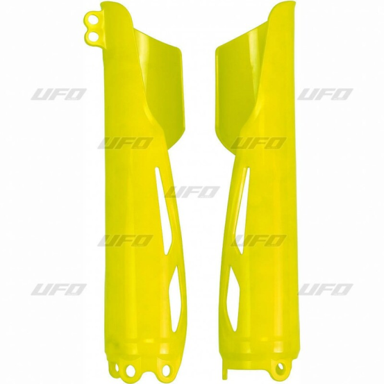 Protections de fourche - Jaune Fluo - UFO Honda 250 / 450 CRF-R / RX 2018-2026