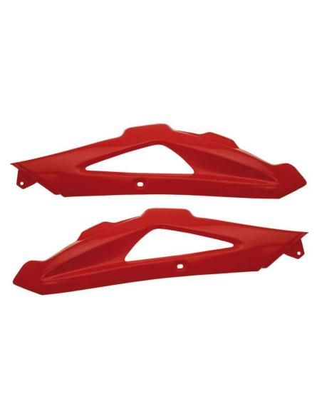 Ouies de radiateur supérieures - Rouge - UFO HUSQVARNA 250 TC TE 2008 / 450 TC TE 2008-2010 / 510 610 TE 2008-2010