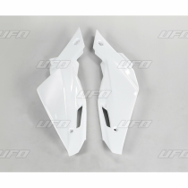 Plaques latérales - Blanc - UFO HUSQVARNA 250 TC TE 2008-2013 / 450 TC TE 2008-2010 / 510 610 TE 2008-2010