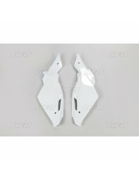 Plaques latérales - Blanc - UFO HUSQVARNA 125 250 CR/WR 2009-2013